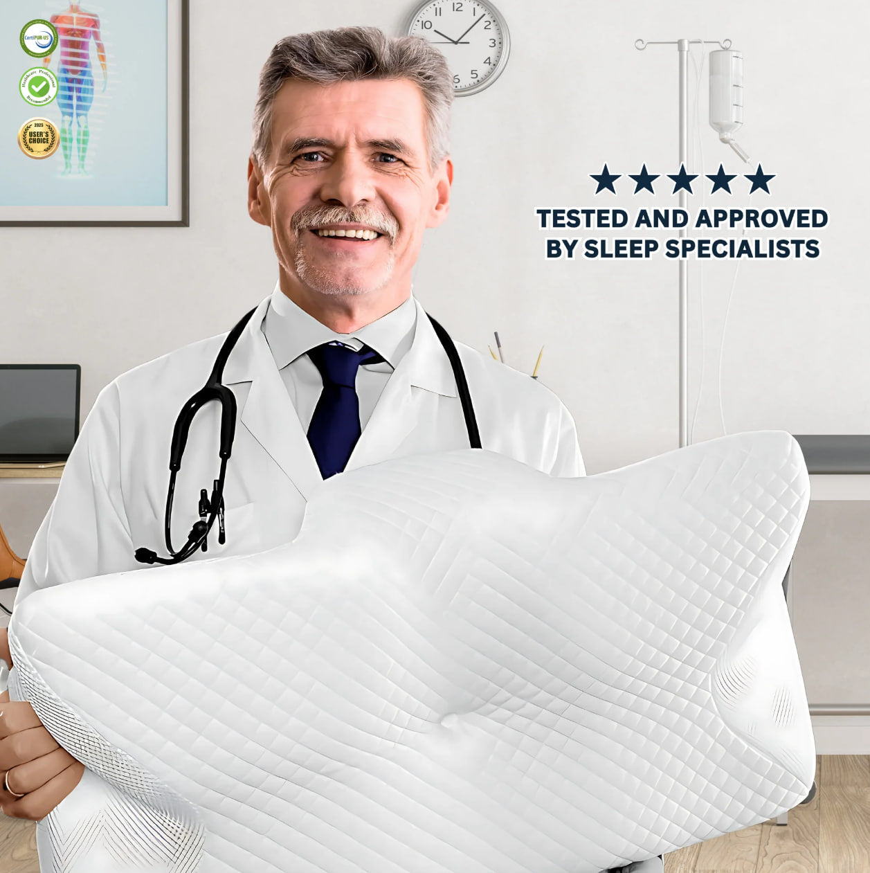 Vitalis Beauty™ Ergonomic Pillow