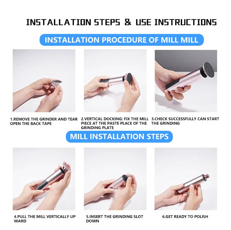 Vitalis Beauty™ Rechargeable Electric Foot Callus Remover – 2-in-1