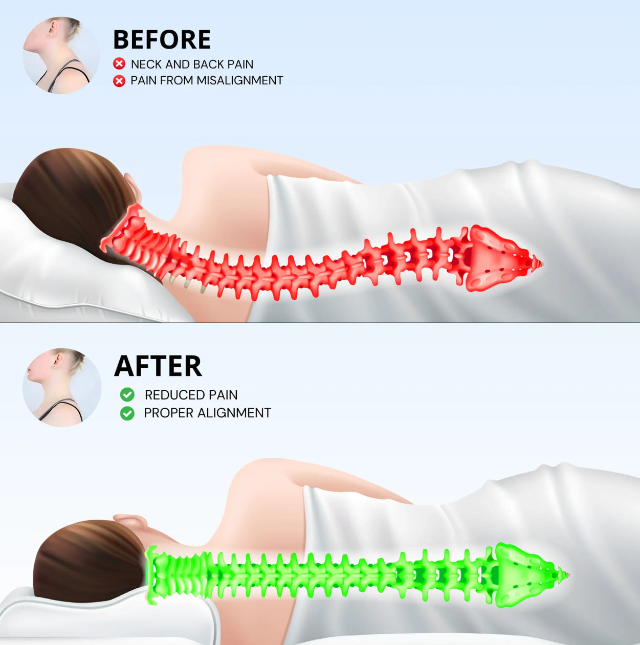 Vitalis Beauty™ Ergonomic Pillow